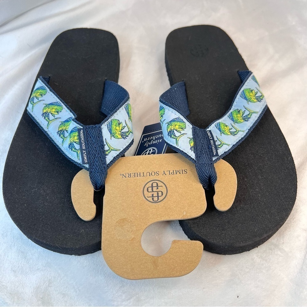 Simply Southern Harbor Flip Flops Marlin - Picture 6 of 6